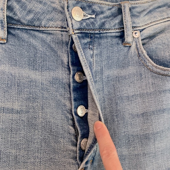 Free People NWT Women's High Rise Wide Leg Jeans Size 29 Blue Button Fly - Picture 3 of 14